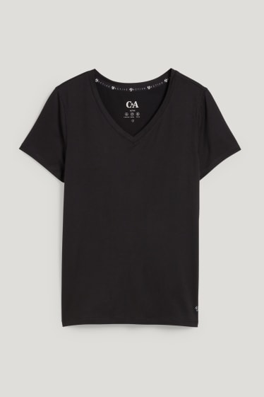 Donna - Maglia tecnica - 4 Way Stretch - nero