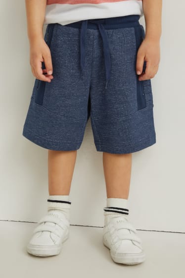 Toddler Boys - Sweat-Bermudas - dunkelblau-melange