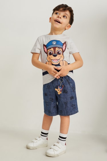 Toddler Boys - Paw Patrol - set - T-shirt en korte broek - 3-delig - licht grijs-mix