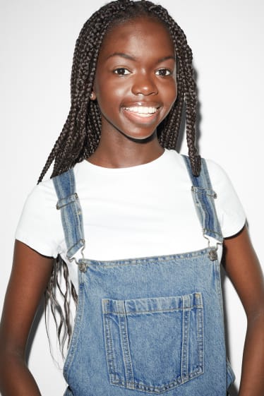 Clockhouse Girls - CLOCKHOUSE - Jeans-Latzshorts - jeans-hellblau
