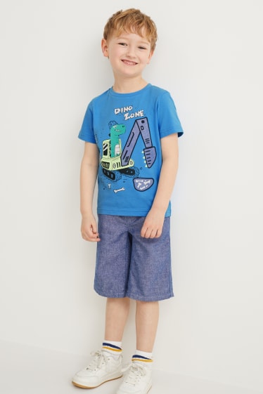 Exclusiv online - Multipack 2 buc. - Dino - tricou cu mânecă scurtă - albastru deschis