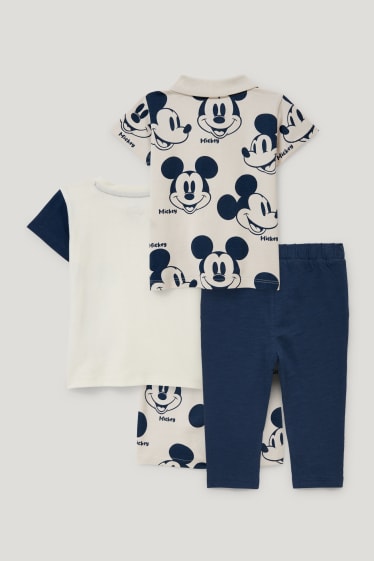 Exclusiv online - Mickey Mouse - compleu bebeluși - 4 piese - alb-crem