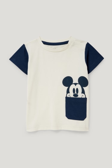 Exclusiv online - Mickey Mouse - compleu bebeluși - 4 piese - alb-crem