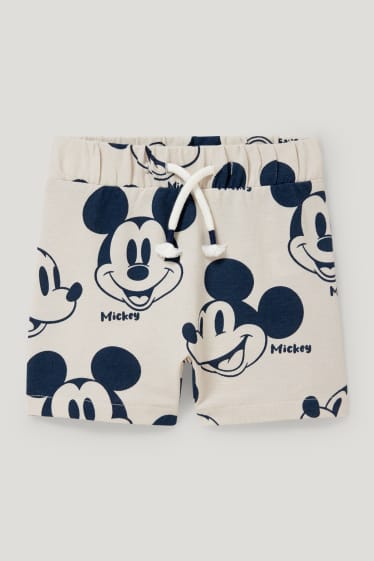 Exclusiv online - Mickey Mouse - compleu bebeluși - 4 piese - alb-crem