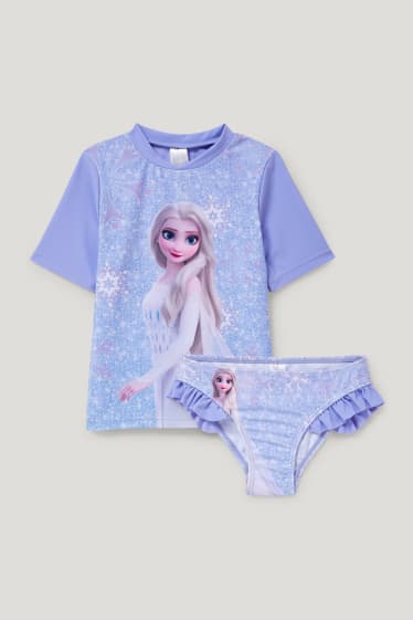 Toddler Girls - Frozen - completo mare - LYCRA® XTRA LIFE™ - 2 pezzi - lilla