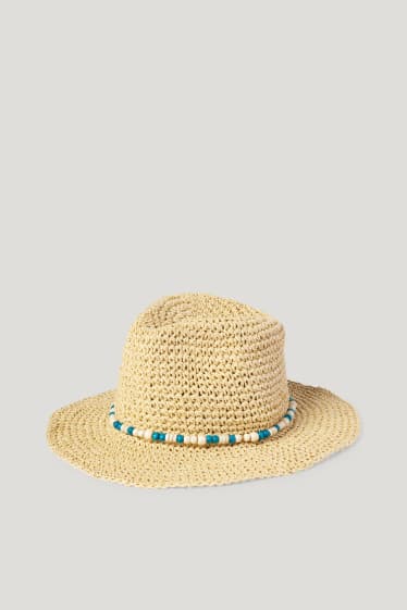 Clockhouse femme - CLOCKHOUSE - chapeau de paille - beige