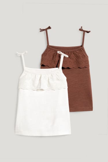 Toddler Girls - Multipack 2er - Top - cremeweiss