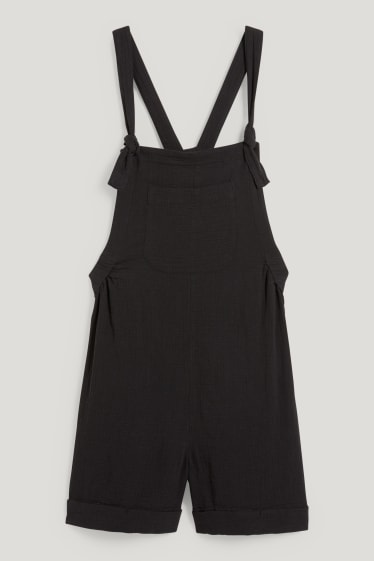 Women - Maternity dungarees - black