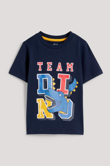 Toddler Boys - Dino - Kurzarmshirt - dunkelblau