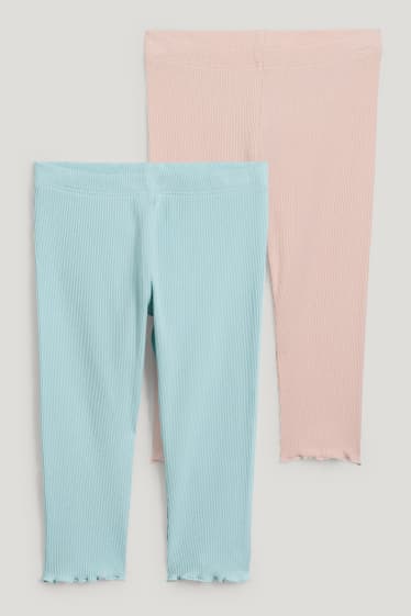 Toddler Girls - Multipack 2er - Capri-Leggings - mintgrün