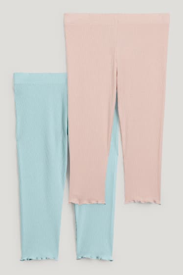 Toddler Girls - Multipack 2er - Capri-Leggings - mintgrün