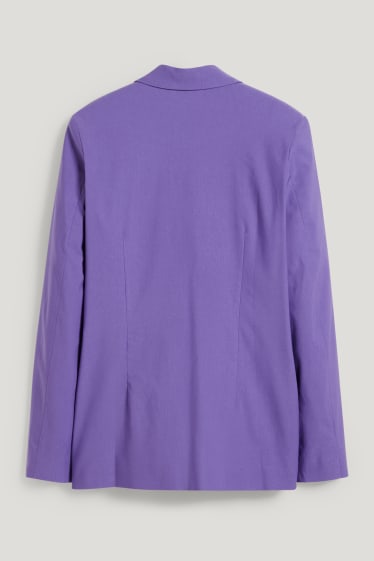 Dames - Blazer - relaxed fit - paars