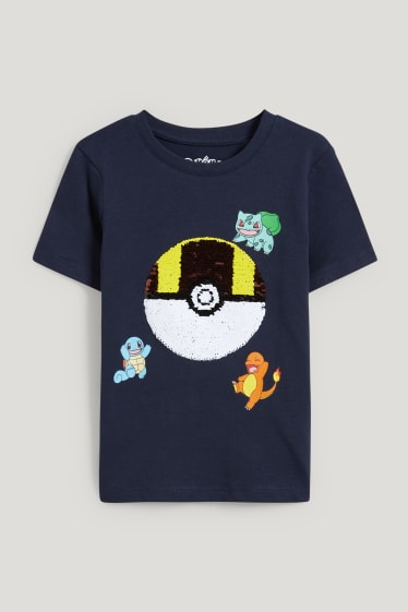 Toddler Boys - Pokémon - T-shirt - glanseffect - donkerblauw