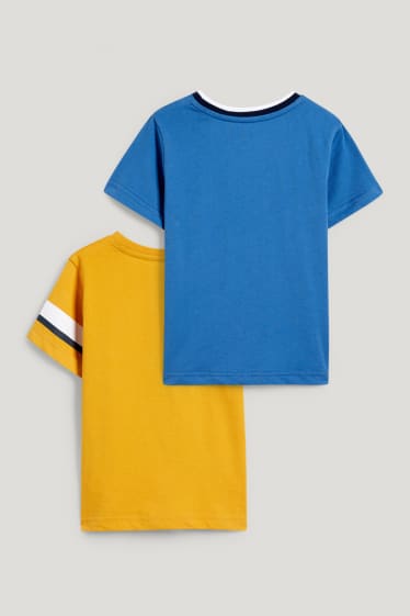 Exclusief online - Set van 2 - dino - T-shirt - geel