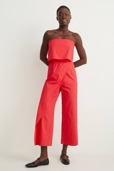 Mujer - Mono - rojo
