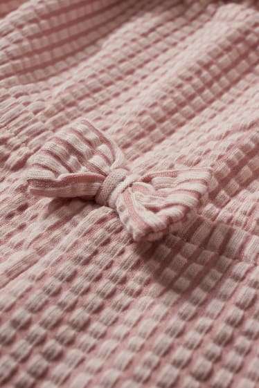 Baby Girls - Tuta neonati - a righe - rosa