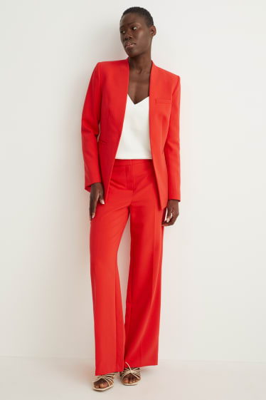 Women - Business blazer - fitted - red
