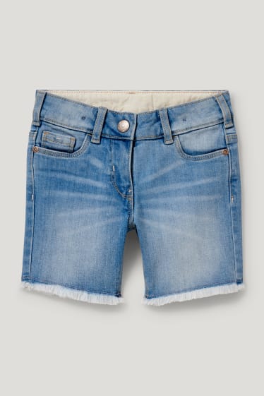 Toddler Girls - Korte spijkerbroek - jeanslichtblauw
