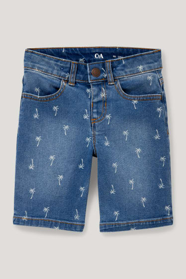 Toddler Boys - Korte spijkerbroek - met patroon - jeansblauw