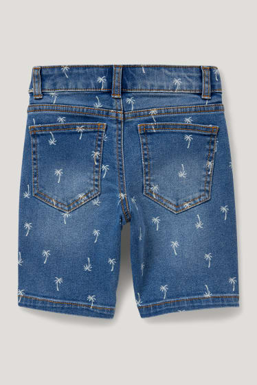 Toddler Boys - Korte spijkerbroek - met patroon - jeansblauw
