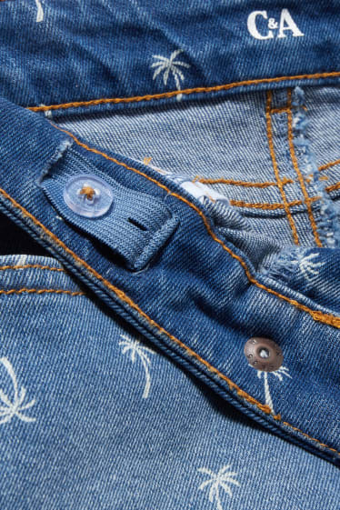 Toddler Boys - Korte spijkerbroek - met patroon - jeansblauw