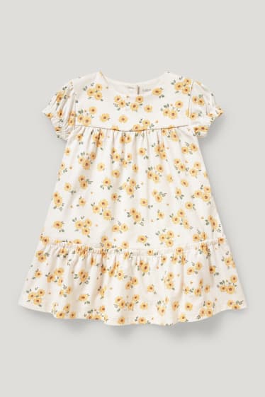 Baby Girls - Vestito per neonate - a fiori - bianco crema