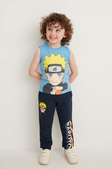 Toddler Boys - Set van 2 - Naruto - top en T-shirt - wit / blauw