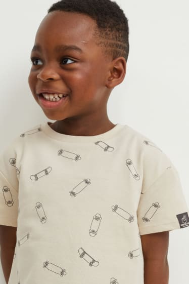 Toddler Boys - Tricou cu mânecă scurtă - cu model - bej deschis