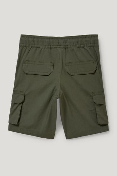Toddler Boys - Cargoshorts - donkergroen