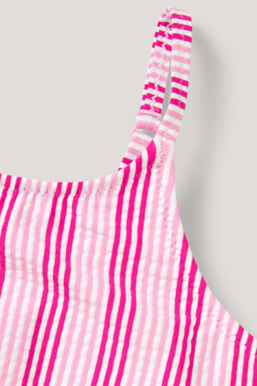 Toddler Girls - Bikini - 2 teilig - gestreift - hellviolett