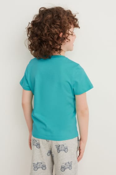 Exklusiv Online - Multipack 2er - Kurzarmshirt - türkis
