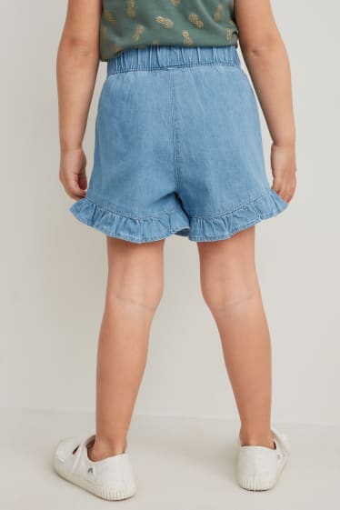 Toddler Girls - Korte spijkerbroek - jeanslichtblauw