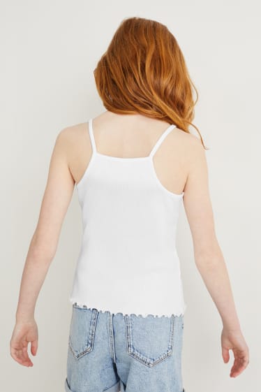 Bambine: - Confezione da 3 - top - bianco