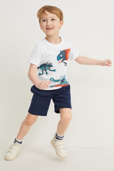 Toddler Boys - Multipack 4 buc. - tricou cu mânecă scurtă - gri deschis melanj