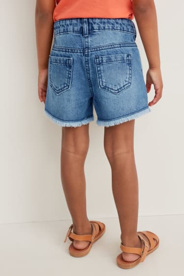 Toddler Girls - Korte spijkerbroek - jeanslichtblauw