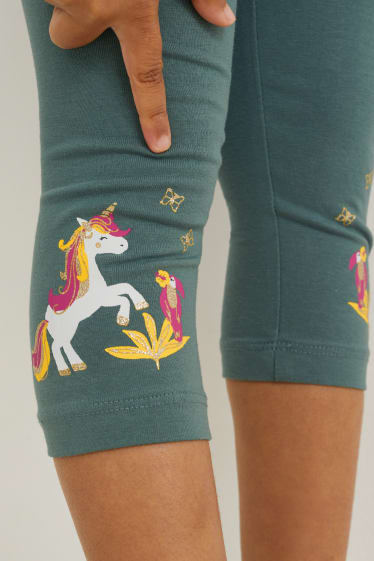Toddler Girls - Multipack 3er - Einhorn - Leggings - grün