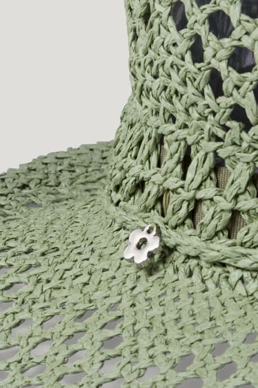 Clockhouse femme - CLOCKHOUSE - chapeau de paille - vert