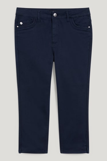Donna - Pantaloni pinocchietto - vita alta - skinny fit - blu scuro