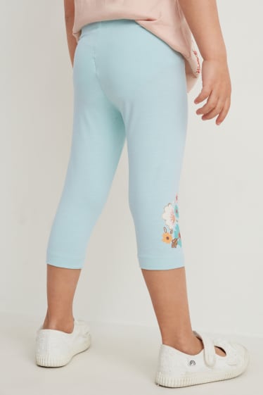 Toddler Girls - Multipack 2er - Capri-Leggings - hellblau