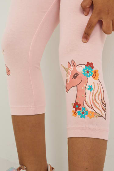 Toddler Girls - Multipack 3er - Capri-Leggings - rosa
