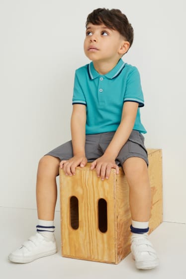 Toddler Boys - Multipack 2er - Poloshirt - türkis