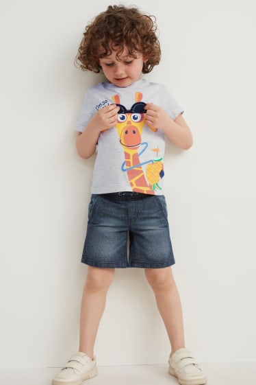 Toddler Boys - Multipack 2 buc. - tricou cu mânecă scurtă - gri / verde