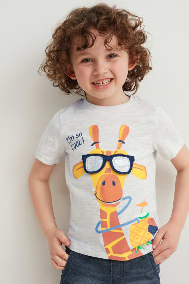 Toddler Boys - Multipack 2 buc. - tricou cu mânecă scurtă - gri / verde
