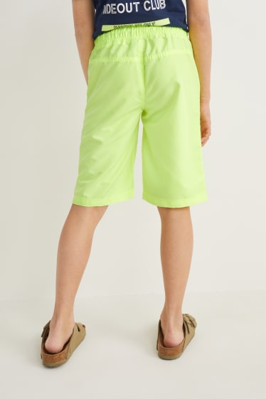 Kids Boys - Multipack 2er - Shorts - neon gelb
