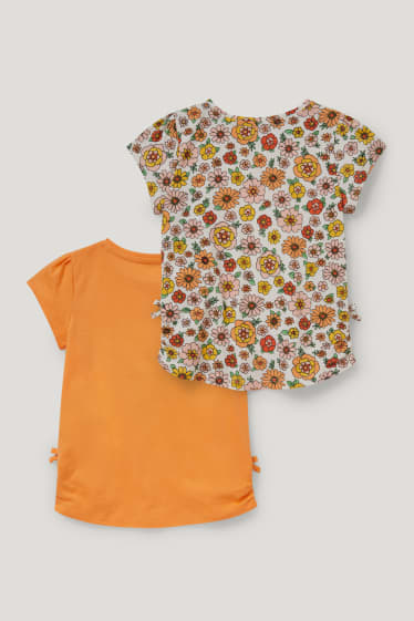 Toddler Girls - Multipack 2er - Kurzarmshirt - orange