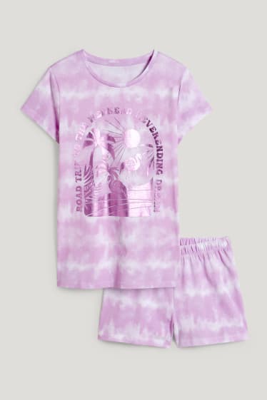 Kids Girls - Short pyjamas - 2 piece - light violet