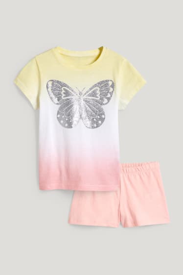 Toddler Girls - Short pyjamas - 2 piece - light yellow
