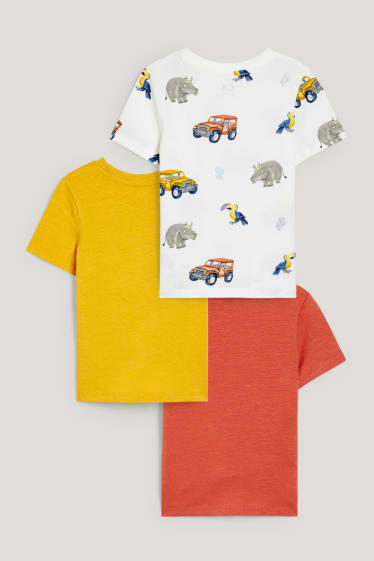 Exklusiv Online - Multipack 3er - Kurzarmshirt - braun
