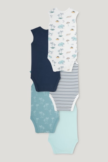 Bebés niños - Pack de 5 - bodies para bebé - blanco roto