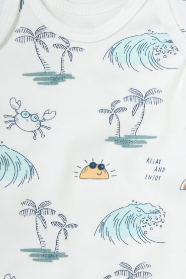 Bebés niños - Pack de 5 - bodies para bebé - blanco roto